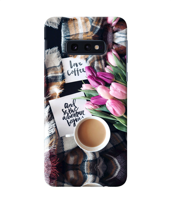 Love Coffee Quotes Samsung S10e Back Cover
