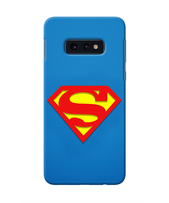 Superman Blue Samsung S10E Real 4D Back Cover