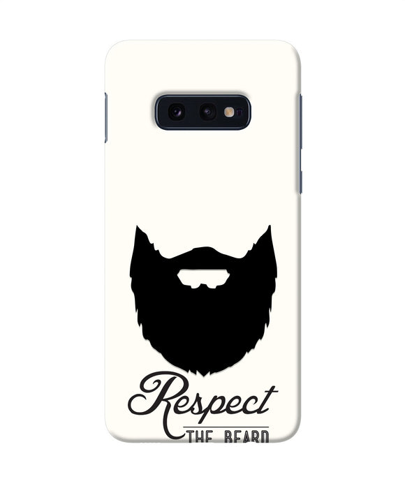 Respect the Beard Samsung S10E Real 4D Back Cover