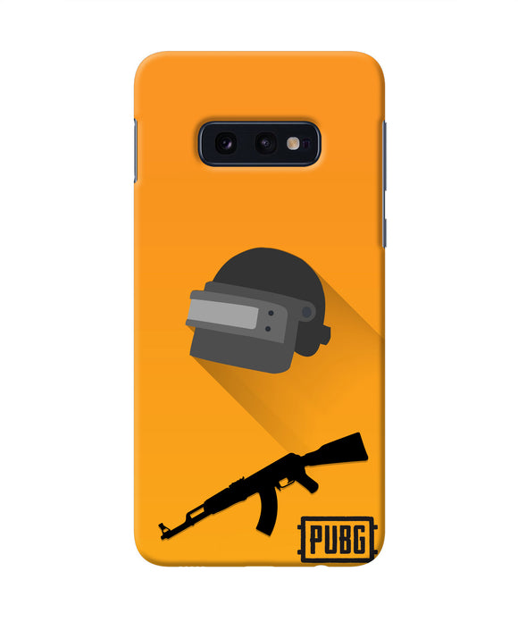 PUBG Helmet and Gun Samsung S10E Real 4D Back Cover