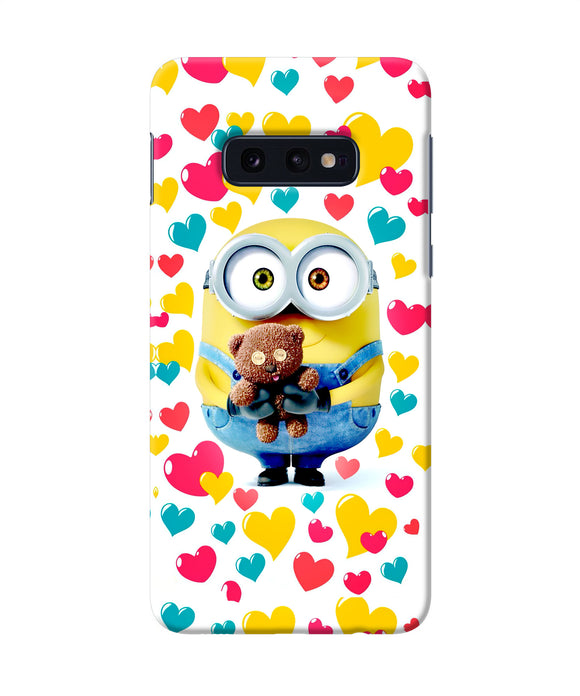 Minion Teddy Hearts Samsung S10e Back Cover