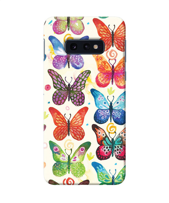 Abstract Butterfly Print Samsung S10e Back Cover
