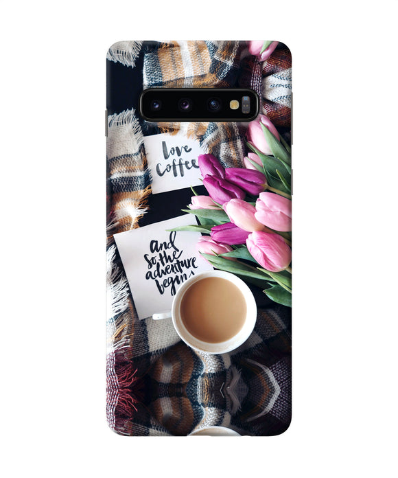 Love Coffee Quotes Samsung S10 Back Cover