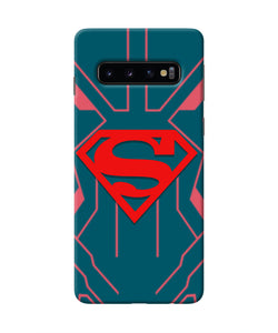 Superman Techno Samsung S10 Real 4D Back Cover