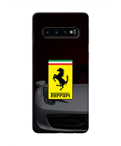 White Ferrari Samsung S10 Real 4D Back Cover