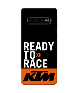 KTM Ready To Race Samsung S10 Real 4D Back Cover