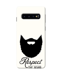 Respect the Beard Samsung S10 Real 4D Back Cover