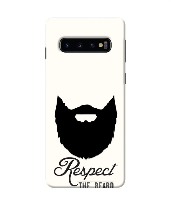 Respect the Beard Samsung S10 Real 4D Back Cover