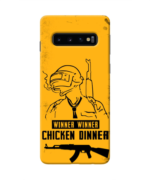 PUBG Chicken Dinner Samsung S10 Real 4D Back Cover