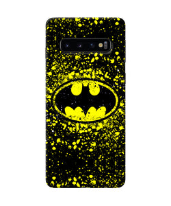 Batman Last Knight Print Yellow Samsung S10 Back Cover