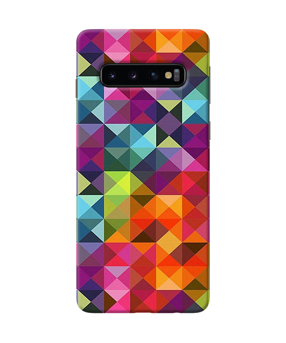 Abstract Triangle Pattern Samsung S10 Back Cover