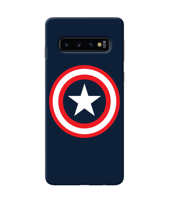 Captain America Logo Samsung S10 Back Cover