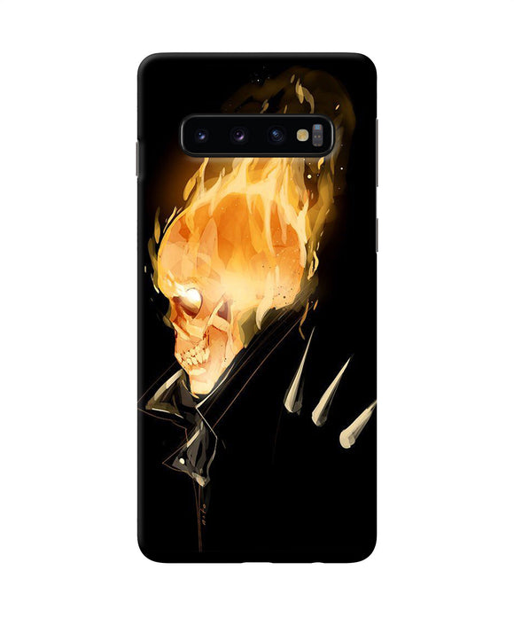 Burning Ghost Rider Samsung S10 Back Cover