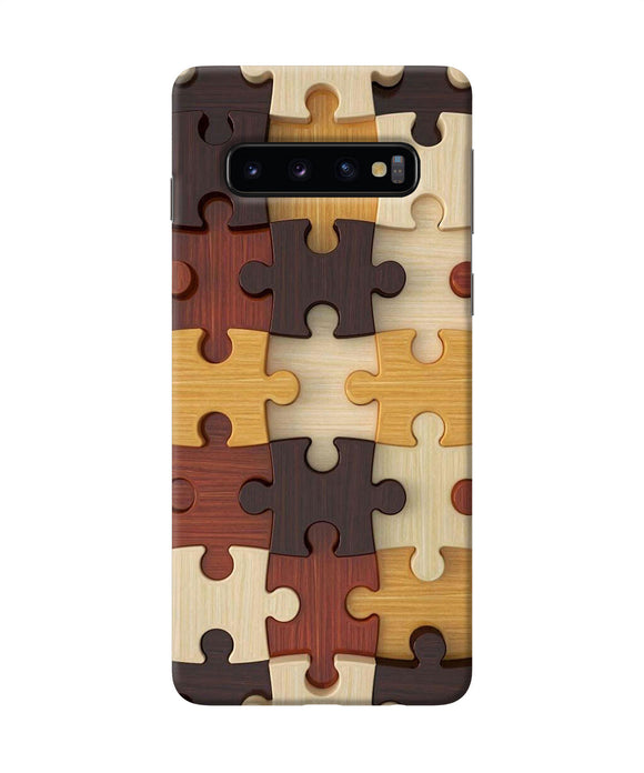 Wooden Puzzle Samsung S10 Back Cover