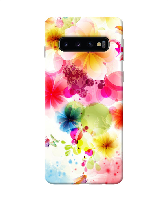 Flowers Print Samsung S10 Back Cover