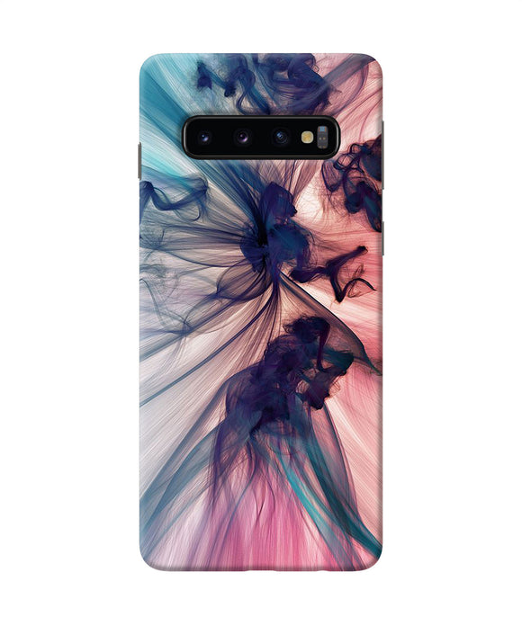 Abstract Black Smoke Samsung S10 Back Cover