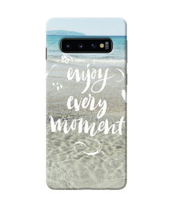 Enjoy Every Moment Sea Samsung S10 Back Cover