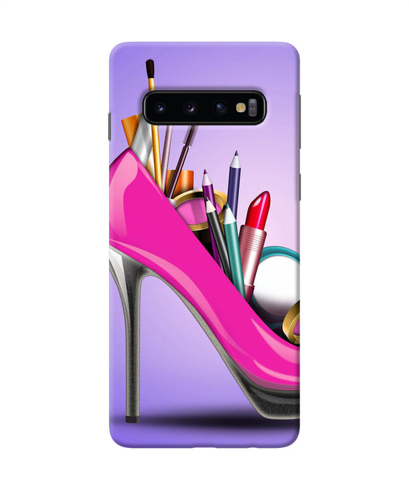 Makeup Heel Shoe Samsung S10 Back Cover