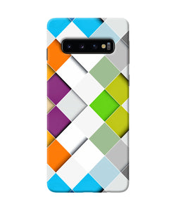 Abstract Color Box Samsung S10 Back Cover