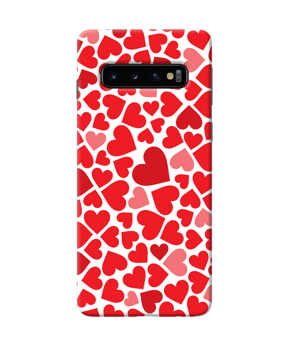 Red Heart Canvas Print Samsung S10 Back Cover