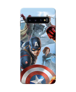 Avengers On The Sky Samsung S10 Back Cover