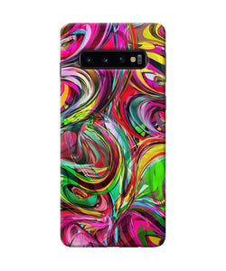 Abstract Colorful Ink Samsung S10 Back Cover