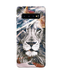 Lion Poster Samsung S10 Back Cover