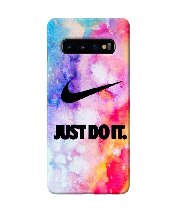 Just Do It Colors Samsung S10 Back Cover