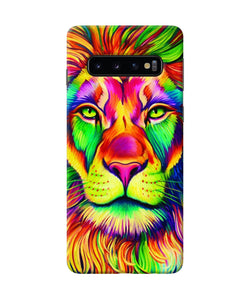 Lion Color Poster Samsung S10 Back Cover