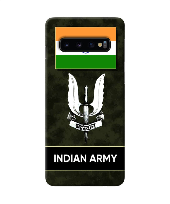 Indian Flag Balidan Logo Samsung S10 Back Cover