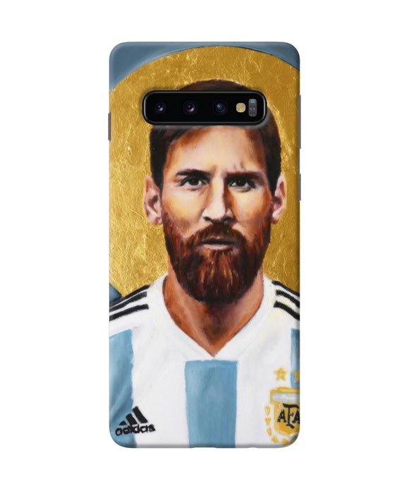 Messi Face Samsung S10 Back Cover