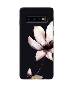 Flower White Samsung S10 Back Cover