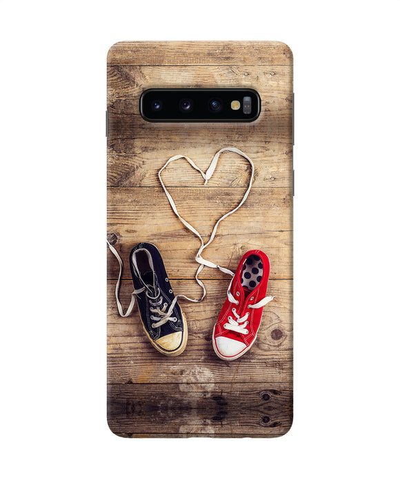 Shoelace Heart Samsung S10 Back Cover