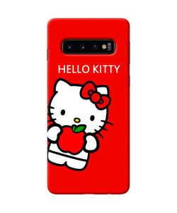 Hello Kitty Red Samsung S10 Back Cover