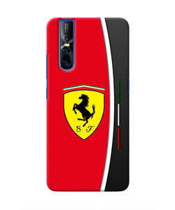 Ferrari Abstract Red Vivo V15 Pro Real 4D Back Cover