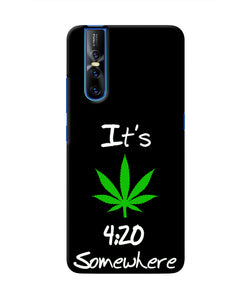 Weed Quote Vivo V15 Pro Real 4D Back Cover