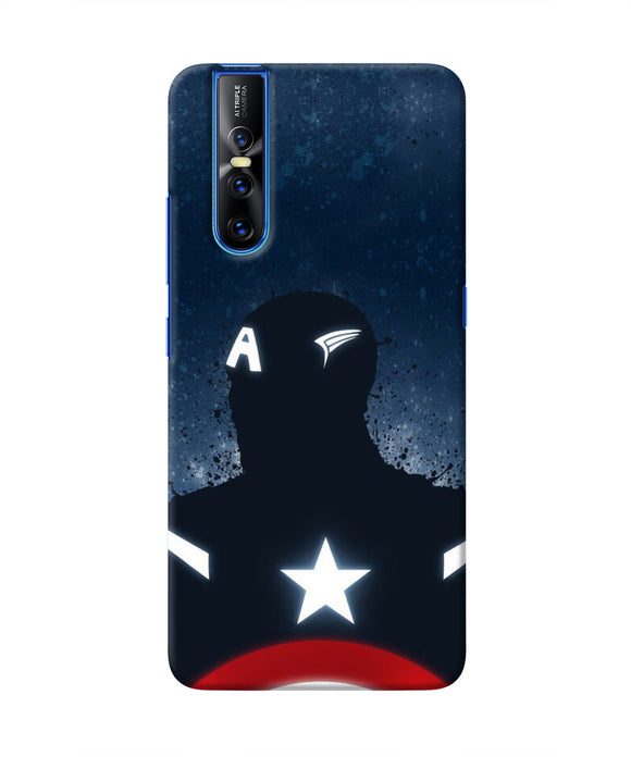 Captain america Shield Vivo V15 Pro Real 4D Back Cover