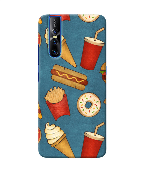 Abstract Food Print Vivo V15 Pro Back Cover