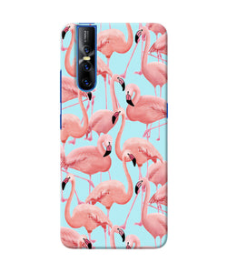 Abstract Sheer Bird Print Vivo V15 Pro Back Cover