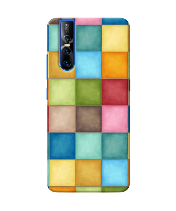 Abstract Colorful Squares Vivo V15 Pro Back Cover