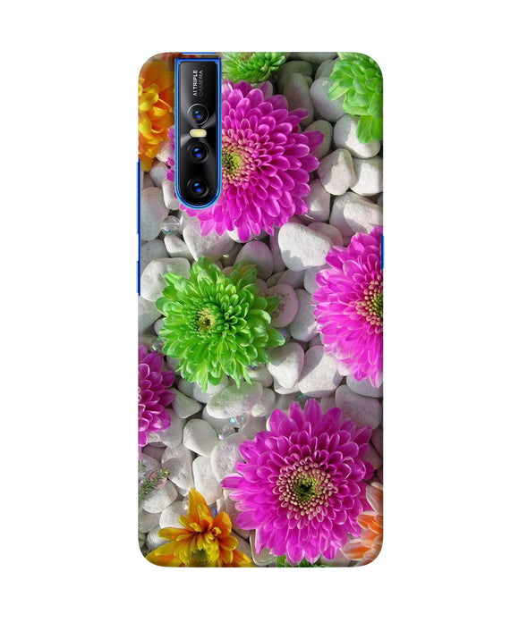 Natural Flower Stones Vivo V15 Pro Back Cover