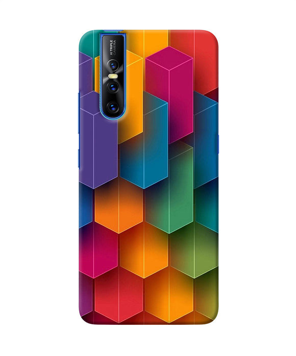 Abstract Rectangle Print Vivo V15 Pro Back Cover