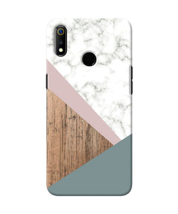 Marble Wood Abstract Realme 3 Back Cover