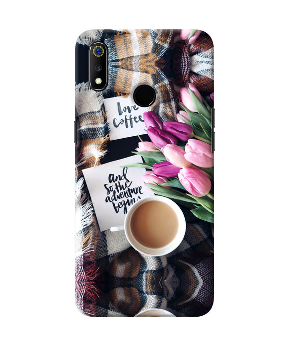 Love Coffee Quotes Realme 3 Back Cover