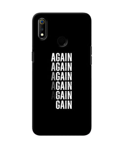 Again Again Gain Realme 3 Back Cover