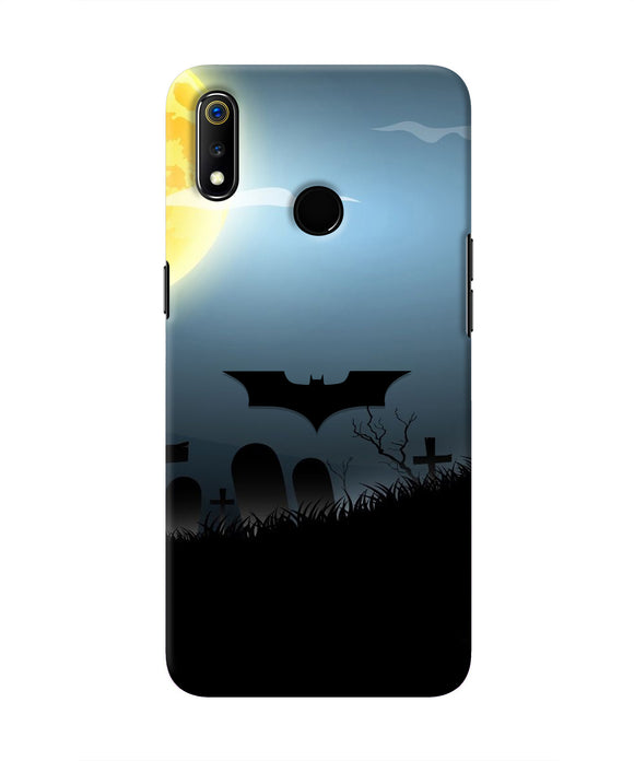 Batman Scary cemetry Realme 3 Real 4D Back Cover
