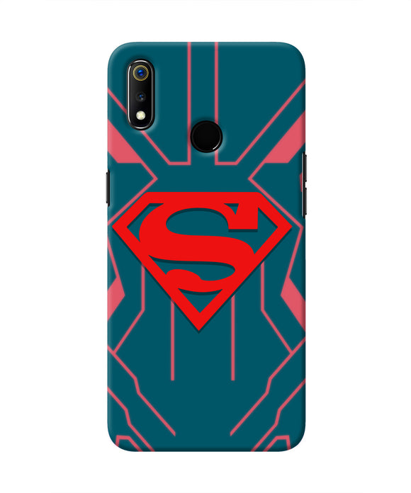 Superman Techno Realme 3 Real 4D Back Cover