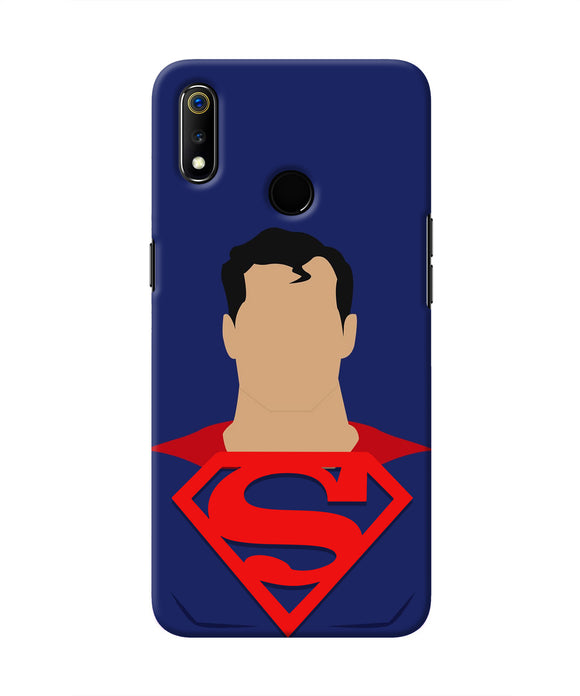Superman Cape Realme 3 Real 4D Back Cover