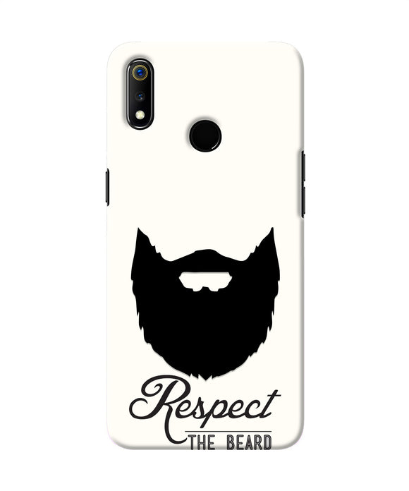 Respect the Beard Realme 3 Real 4D Back Cover