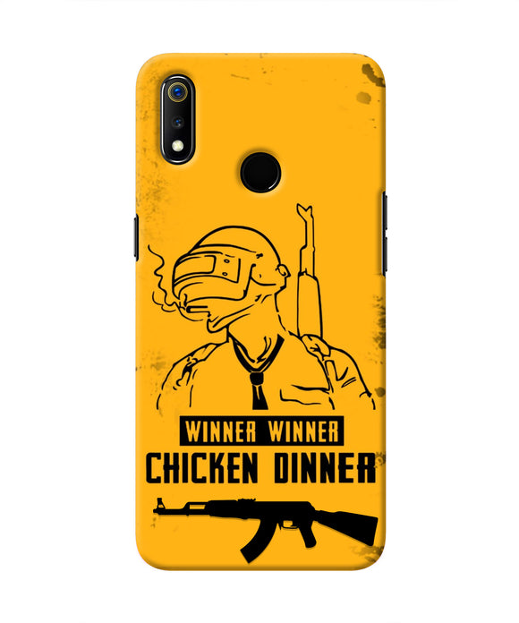 PUBG Chicken Dinner Realme 3 Real 4D Back Cover
